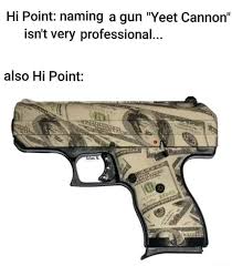 Carbines + model 995 (9mm) model 1095 (10mm) model 4095 (40s&w) model 4595 (45acp) model 3895 (380acp) grand union flag. Hi Point Naming A Gun Yeet Cannon Isn T Very Professional Also Hi Point