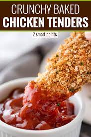 Chef alex guarnaschelli's chicken recipe is packed with so much flavor that it actually tastes even more incredible as leftovers in a tasty sandwich. Crunchy Baked Chicken Tenders The Chunky Chef