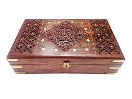 New 20 assorted kraft cotton filled jewelry gift boxes pendant charm bracelet ring earrings necklace boxes. Buy Ck Handicraft Sheesham Wood Handmade Design Vanity Jewellery Box For Women S Girl S Features Price Reviews Online In India Justdial