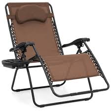 Caravan canopy oversized zero gravity chair. Best Choice Products Oversized Zero Gravity Chair Folding Outdoor Patio Lounge Recliner W Cup Holder Brown Target
