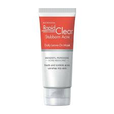 Neutrogena Rapid Clear Benzoyl Peroxide Leave On 2 5 Benzoyl Peroxide Face Mask 2 Oz Walmart Com Gel Face Moisturizer Face Acne Benzoyl Peroxide
