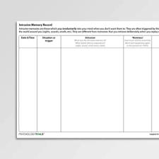 Some of the worksheets for this concept are created by david newman speech language pathologist, is working memory training effective a meta analytic review, supporting children with working memory problems, a classroom guide, cognitive rehabilitation therapy. Intrusive Memory Record Psychology Tools