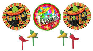 A collection of dinner party menu ideas including holiday entertaining to budget friendly options. 3 Fiesta Foil Balloons With 16 Cupcake Picks Texmex Dinner Party Bundle Buy Online In Angola At Angola Desertcart Com Productid 6092926
