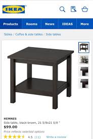 › see more product details. Hemnes Bedside Table Black