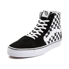 Black And White Checkered High Top Vans Vans Sk8 Hi Chex Skate Shoe Black White 497209 High Top Vans Shoes