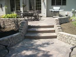 Concrete contractors in paulding, oh. Stamped Concrete Patio With Steps And Retaining Wall Ashler Slate Pattern Concrete Patio Designs Concrete Patio Stamped Concrete Patio