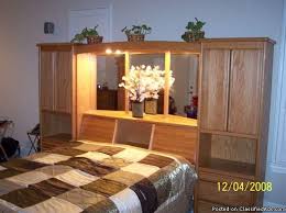 Kids bedroom and playroom furniture, changing tables, cribs & more at the home depot®. Headboard With Storage And Lights To Read At Night Awesome Oak Wood Queen Pier Bedroom Set Price 1200 0 Headboard Storage Bedroom Set King Size Headboard