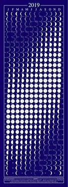 Equinox 2019 Moon Phase Calendar Lunar Calendar Moon Calendar Beautifully Silk Screened