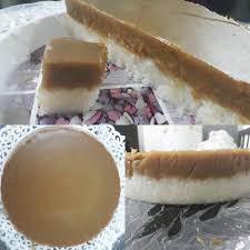 So this is a pretty face cake. Resepi Kuih Seri Muka Gula Merah Sukatan Cawan