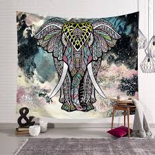 Encontre beautiful seamless floral pattern background. Cammitever Beautiful Ink Painting Elephant Tapestry Colored Printed Decorative Mandala Tapestry Indian 130cmx150cm 153cmx203cm Buy At The Price Of 9 29 In Aliexpress Com Imall Com
