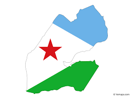 Regions list of djibouti with capital and administrative centers are marked. Flag Map Of Djibouti Free Vector Maps