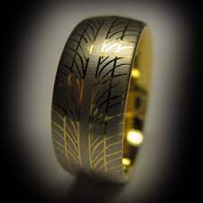 Tyre Tread Inspired Rings For The Automotive Lovers Out There In The Www Silver Ring Designs Wedding Ring Bands Car Jewelry