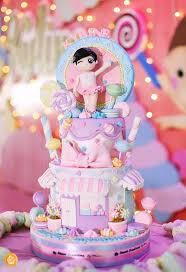 60th Birthday Party Ideas For Mom Philippines Ballerinas In Candy Land Birthday Party Kara S Party Ideas Ballerina Birthday Cake Candyland Birthday Candy Land Birthday Party