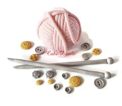 Maybe you would like to learn more about one of these? Knitting Cake Decorations Big Fondant Cat Yarn Ball Cake Topper Knitting Needles Fondant Buttons Birthday Cake