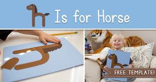 Printable templates for letter h alphabet crafts, tracers and ideas suitable for preschool and kindergarten kids. Printable Letter H Craft H Is For Horse