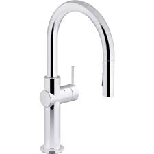 How can i disassemble the sprayer handle on my kohler a112.18.1m kitchen faucet. Kohler K 22974 Cp Polished Chrome Crue 1 5 Gpm Single Hole Pull Down Kitchen Faucet Includes Escutcheon Faucet Com