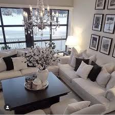 Black And White Interior Small House Interior Design Home Decor On Instagram Black And White Goodness Linda M Karlsen In 2020 Elegant Living Room Small Living Room Design Farm House Living Room
