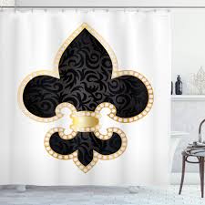 Check out our fleur de lis curtains selection for the very best in unique or custom, handmade pieces from our curtains & window treatments shops. Fleur De Lis Shower Curtain Royal Lily France Empire Family Insignia Design Image Bathroom Decor Set With Hooks 70 Shower Curtains Aliexpress