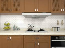 Brilliant white cabinet kitchen ideas 30 white kitchen backsplash dimension : Amazon Com Longking 10 Sheet Peel And Stick Tile For Kitchen Backsplash 12x12 Inches White Subway Tile With Grey Grout Home Kitchen