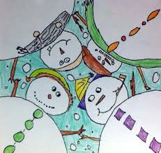 Artsonia Gift Shop Magnet Winter Art Lesson Elementary Art Christmas Art Projects