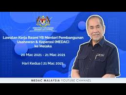 Amanat aidilfitri daripada yb dato' sri dr. Lawatan Kerja Rasmi Yb Menteri Pembangunan Usahawan Dan Koperasi Medac Ke Melaka Youtube