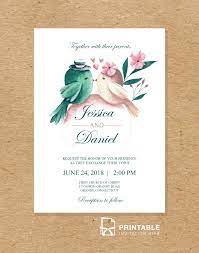 Free To Download And Print Pdf Wedding Invitation Printab Bird Wedding Invitations Wedding Invitations Printable Templates Free Printable Wedding Invitations