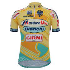 Marco pantani acrylic painting ready to hang 14 x 18 inch on canvas. Santini Mercatone Uno Jersey Multicolor Bikeinn