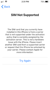 New verizon sim not supported on unlocked iphone 6s. Solved Sim Not Supported Community