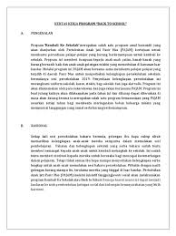 Tips utk lulus kertas kerja program: Kertas Kerja Program Back To School