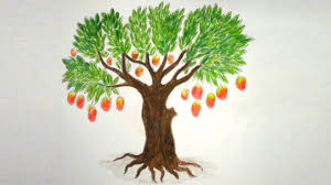 Cartoon Mango Tree Drawing Drawing Ideas Collection Red strawberry yellow mango cartoon illustration hand drawn ornament illustration. cartoon mango tree drawing drawing