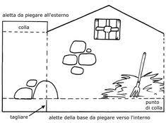 Il Presepe Da Colorare E Costruire Questa E Solo Una Parte Della Capanna Disegni Da Colorare Idee Natale Fai Da Te Bambini Bambini Di Natale