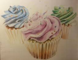 Drew using prismacolor pencils and white gel pen. Wip Cupcakes One More Cupcake To Go I Still Can T Believe I M Enjoying Drawing These Cupcakes Lol Colored Pencil Magazine Monthly Challenge Faber Castell Polychromos Colored Pencils On 14 X 17 Canson Bristol Drawing