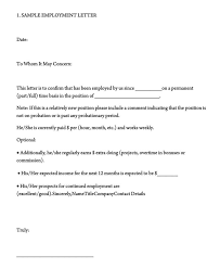 Employment Verification Letter 40 Sample Letters And Writing Tips