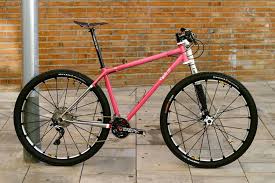 Custom Pink Love Steel 29er Mountain Bike By Cyclo Bicycles 29er Mountain Bikes Steel Bike Bicycle