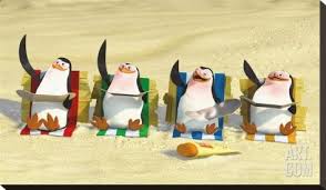 madagscar the penguins skipper kowalski rico and private on the beach limited edition on canvas art com ペンギンズ ペンギンズ from マダガスカル マダガスカル
