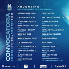 Con las valijas llenas de ilusiones, la selección argentina sub 23 está lista para viajar rumbo a colombia para jugar el preolímpico con el objetivo de sacar uno de los dos boletos disponibles para tokio 2020. Pensando En Tokio La Lista De La Sub 23 Para Dos Nuevos Amistosos Tyc Sports