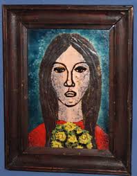 SHARON PETERKIN HAND PAINTED TILE