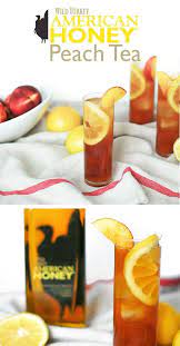 A description and a collection of drink recipes for wild turkey american honey liqueur, with it's origin, ingredients, alcohol content, and nutritional information like calories, carbohydrates and sugars. Wild Turkey American Honey Peach Tea Party Food And Drinks Peach Tea Yummy Drinks