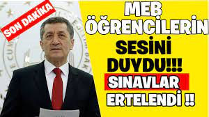 Meb'ten ertelenen sınavlar için açıklama geldi. Son Dakika Yuz Yuze Sinavlar Ertelendi Ortaokul Sinavlari Olacak Mi Youtube