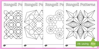 Celebrate diwali with printable coloring pages of beautiful rangoli designs. Rangoli Pattern Templates Diwali Resources Twinkl