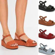 Camper misia platform wedge sandal (women). Women Camper Misia Platform Sandals Ankle Strap Wedge Sandals New Ebay Wedge Sandals Ankle Strap Wedges Summer Leather Sandals