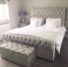 Maybe you would like to learn more about one of these? Chesterfield Sleigh Ottoman Bed Silver Crushed Velvet Sj Dream Beds