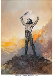 Frank Frazetta Barbarian (1986), in Heritage Auctions Previews's 7279  Signature Comic Art Auction September 8-9, 2022 Comic Art Gallery Room