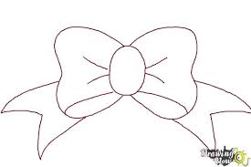 How to draw a bow tie step by step? How To Draw A Simple Bow Drawingnow