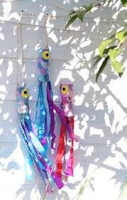 Windspiel Gluckskarpfen Krepp Papier Toilettenpapier Rolle Sommer Klorollen Basteln Klopapierrollen Basteln Basteln