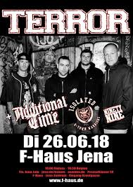 Fully experience soundlive with your profile! Terror W Additional Time F Haus Jena Am 26 06 2018 Bands Zeiten Location