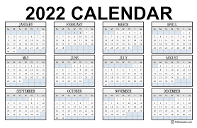 Each year we remake our old floral calendar pages so all of the old calendars will be available in 2022 format. Year 2022 Calendar Templates 123calendars Com