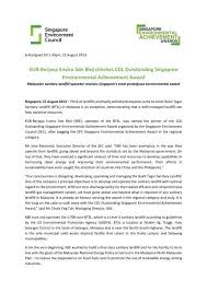 Btsl is a level 4 sanitary landfill base on the usepa (united states environmental protection agency) standard. Kub Berjaya Enviro Sdn Bhd Clinches Cdl Outstanding Singapore