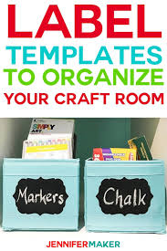 Are you looking for free label templates? Free Label Templates To Organize Your Craft Room Jennifer Maker