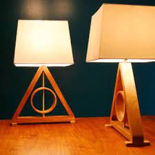 deathly hallows table lamp harry potter kids lamp living room lamp geometric lamp master of death harry potter decor geometric lamp harry potter kids